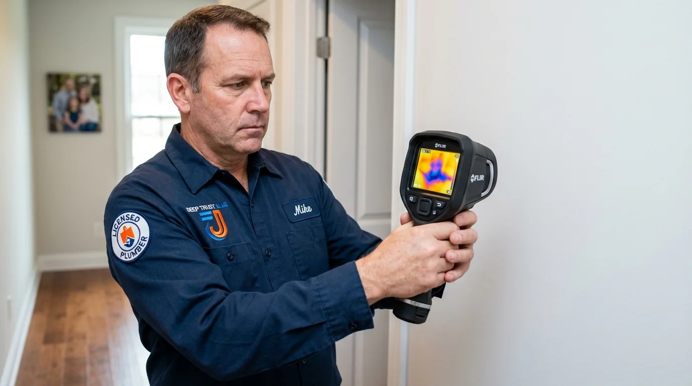 Thermal imaging leak detection by Johns Plumbing LLC in Hico
